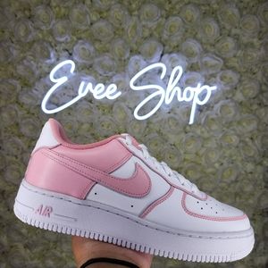 Custom Nike Air Force 1 🌸🤍🍨